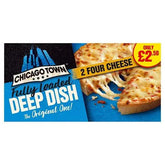 Chicago Town 2 Deep Dish Four Cheese Mini Pizzas 2 x 148g  Adomoo